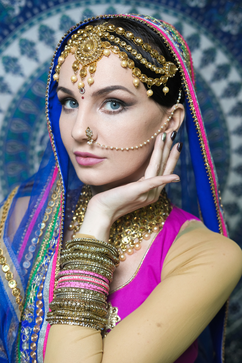 Portrait Of An Indian Bride